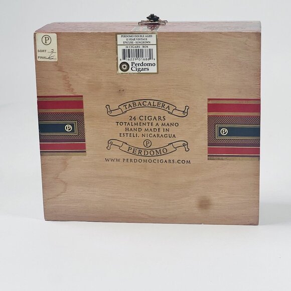Two Empty Cigar Boxes Cohiba Nicaragua & Perdomo 12 Year Bourbon Barrel Aged - Picture 7 of 13